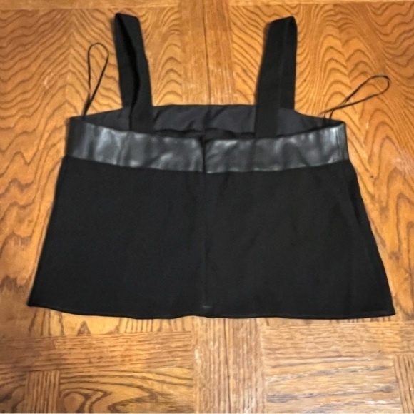 Gucci Leather Trim Cropped Top in Black Sz 38 or XS - Picture 8 of 16